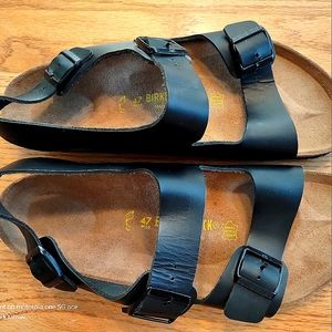 Men's Birkenstock Black Sandals 47 eu 14-14 1/2 US
